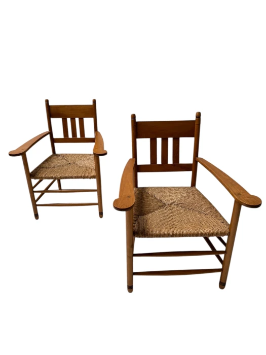 Two Art Nouveau Brabant Club Chairs or Easy Chairs by Willem Penaat, 1900s
